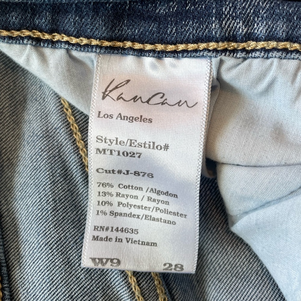 KanCan Jeans High-Waist Skinny Distressed Denim Women’s 28 Blue MT1027 - Picture 6 of 6